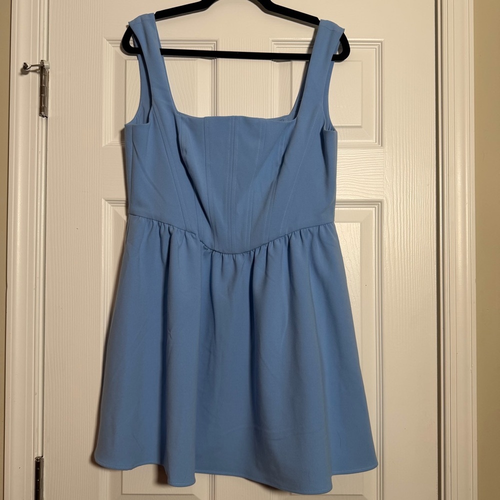 French Connection Light Blue Mini Dress